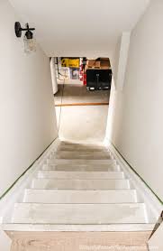 Divide the rise measurement by 7 or 7.5. Faux Wood Makeover On Particle Board Basement Stairs Simply Beautiful By Angela