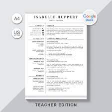 This template is available as free download. Google Docs Resume Template For Teacher Teacher Resume Template Google Docs