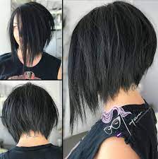 Angled bob haircut short, you can choose round cut asymmetrical bob models as angular face. Pin On Hair Styles