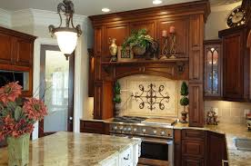 old world kitchen with stock cabinets