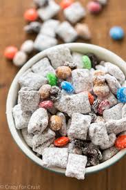 Heat your chocolate chips, peanut butter, and butter in a microwave (uncovered) and on high. Easy Trail Mix Muddy Buddies Recipe Crazy For Crust