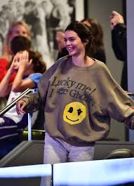 Lucky me i see ghosts sweatshirt real. Kendall Jenner S I See Ghosts Sweatshirt 2018 Popsugar Fashion