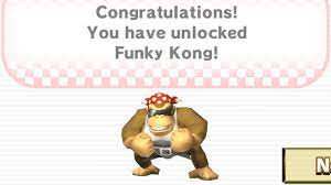 Jun 27, 2008 · to unlock funky kong u must have unlocked 4 expert staff ghosts in time trials once u beat 4 u must go back to the beginning where it says mario kart then go. How To Unlock Funky Kong In Mario Kart Wii Youtube