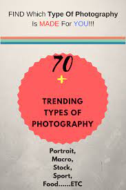70 Types Of Photography With Examples Types Of Photography Photography Jobs Photography