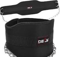 ‫حزام DEFY Sports Dip Belt مع سلسلة فولاذية متينة بطول 91 سم ...‬‎
