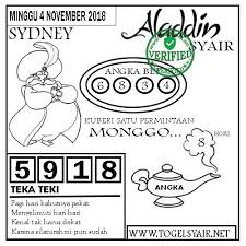 Prediksi Togel Sydney 04 11 2018 Prediksi Togel Sydney Togel Syair Togel Sdy Syair Togel Sidney Syair Togel Sydney Code Syair Si Rabu Aladdin Oktober