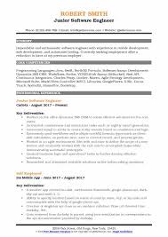 When writing your software engineer cv, focus on your experience working with software and your technical skills in programming and design. Junior Software Engineer Resume Samples Qwikresume