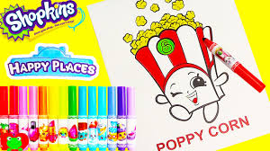 Our scented lip balms are made to build up color, so you have better control over the color output. Shopkins Poppy Corn Crayola Coloring Page With Happy Places Lip Balms And Surprises Youtube