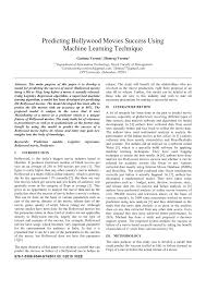 As one of the upcoming bollywood movies 2019, umakant pandey purush ya is a story of an allahabad man who doubts his sexuality and follows as what others suggest but encounters a series. Pdf Predicting Bollywood Movies Success Using Machine Learning Technique