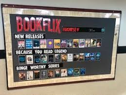 Bookflix Library Bulletin Board In 2020 Library Bulletin Board Library Bulletin Boards