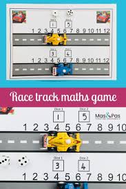 Race Car Addition Game Addition Games Learning Through Play Preschool Units