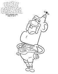 Cartoon Network Uncle Grandpa And Belly Bag Coloring Page Mama Likes This Coloring Pages Uncle Grandpa Cartoon Coloring Pages