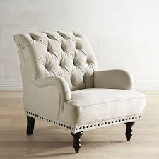 In A Timeless Silhouette Our Velvet Chas Armchair Comes With Handcrafted Charm To Spare Overstuff Accent Chairs For Living Room White Dining Chairs Furniture