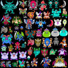 Nes Dragon Warrior 4 Monsters 2 Dragon Warrior Pixel Art Ascii Art
