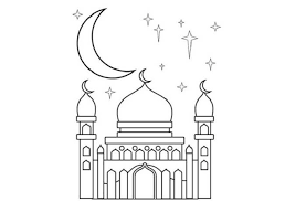 Kaligrafi untuk anak sd nusagates. 15 Contoh Mewarnai Gambar Masjid Beragam Desain Broonet