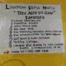 Lowongan kerja bank syariah indonesia untuk sma/smk. Info Loker Solo Loker Toko Agen Ms Glow Kulinersolo ÙÙŠØ³Ø¨ÙˆÙƒ