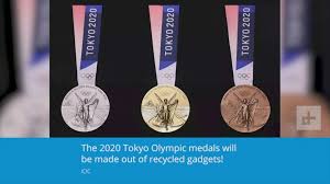 2020 tokyo olympic medals set (gold/silver/bronze) & display stands !!! 2020 Olympic Medals To Be Made Entirely From Recycled Materials Abc News