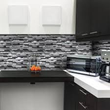 A back splash can become a spaghetti sauce catcher and soap scum grower if not cleaned regularly, so ensure it's a surface that's easy to wipe. Gray Tile Backsplashes Tile The Home Depot