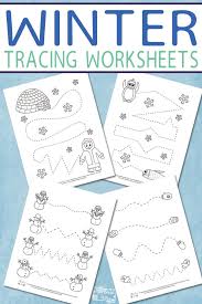 Winter Tracing Worksheets For Kids Itsybitsyfun Com Winter Activities For Kids Winter Preschool Winter Activities Preschool