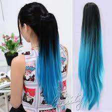 20 034 Claw Clip In Gradient Pony Tail Ponytail Hair Extension Smooth Straight Hair Inspiracao Cabelo Cabelo Cabelo Liso