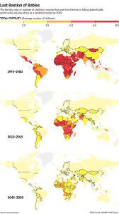 Fertility Rates 1975 2050 Carte