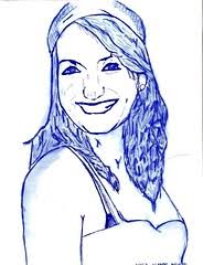 TANCAT. CURS 2010-2011. 17è EXERCICI. Autoretrat a tinta i amb ombres.