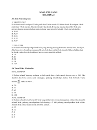 16 mod 2 = 0. Soal Peluang Xii Mipa 2 Pdf Pdf