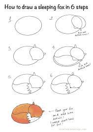 Few moments from now, we will present to you the steps on how to draw a sleeping baby. How To Draw A Sleeping Fox In 6 Steps Art Drawings For Kids Easy Doodle Art Cute Easy Drawings
