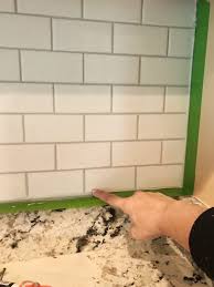 Mission stone tile has several cutting edge backsplash tile ideas from glass mosaics, subway tile, travertine, and hand painted tile. How To Install A Subway Tile Kitchen Backsplash Young House Love