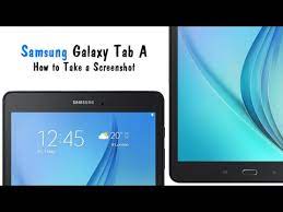 As you can see in the image below, the power button is located on the right side of your tablet, at the top (although the photo was taken of the tablet in a horizontal position). Samsung Galaxy Tab A How To Take Screenshot Youtube