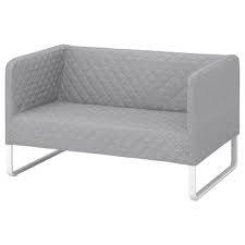 Knopparp Canape 2 Places Knisa Gris Clair Ikea En 2020 Canape 2 Places Tissu Petit Canape Canape 2 Places