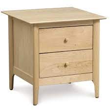 Gassville manufactured wood 2 drawer nightstand modern with straight lines and adequate storage, this contemporary styled night stand shows natural grain highlights in the wood. Sarah Two Drawer Nightstand Creative Classics