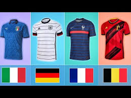 The team's colours are blue, white and red, and the coq gaulois its symbol. Euro 2020 All New National Team Shirt Germany Portugal France Italy Belgium And All Youtube