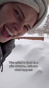 The Trend Where You Jump in The Snow and You Video Yourself Jumping in The  Snow and Saying Your Name and Your Friends Name and Then Your Friend Does  The Same |