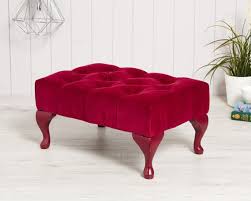 Red Velvet Footstool Uk Furniture For Modern Homes Interiordecorstylesstools Red Velvet Chair Velvet Couch Living Room Oversized Chair Living Room