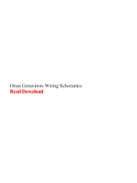 It reveals the components of the circuit as streamlined forms and the power and. Onan Generators Wiring Schematics Pdf Cummins Electric Generator