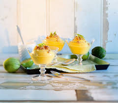 Mango Limetten Creme Mit Kokosmilch Rezept Lebensmittel Essen Limetten Mango Desserts