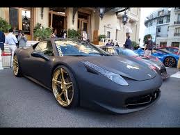 The ferrari 458 italia is one of the best looking cars this century. Matte Black Car With Gold Rims Matte
