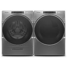 Shop our unbeatable selection of appliances from whirlpool. Whirlpool 5 8 Front Load Washer And 7 4 Cu Ft Electric Dryer With The Brick