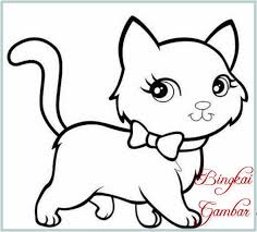 Lucu kucing halaman mewarnai gambar gratis di pixabay. Cara Menggambar Kucing Lucu Gambaryuk