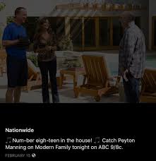 Denver broncos announced qb peyton manning has retired. Pinterest Peyton Manning Modern Family Abc