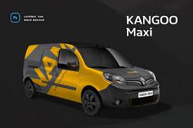 Renault Kangoo Maxi Van Wrap Mockup By Webhance On Envato Elements Renault Kangoo Van Wrap Renault