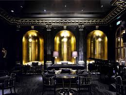 Black And Gold Art Deco Interior Beaufort Bar The Savoy London Hotel Bar Bar Design Design