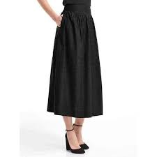 Black A Line Midi Skirt Gap Women A Line Midi Skirt 60 Liked On Polyvore Featuring Skirts Regular True Black Flared Skirt A Line Midi Fashion Midi Flare Skirt Mid Calf Skirt