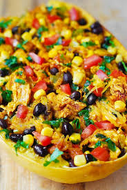 Caprese stuffed zucchini boats are a healthy zucchini recipe. Southwestern Spaghetti Squash With Chicken Julia S Album