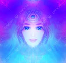 Wanita Dengan Indra Supernatural Mata Ketiga Yang Berpengaruh Dalam  Meditasi Buddhisme Foto Latar belakang Dan Gambar Untuk Download Gratis