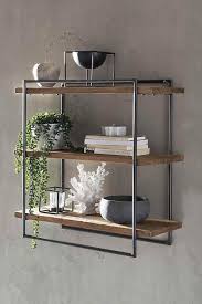 Sit Wandregal Romanteaka Aus Altholz Teak Und Metall Das Wohnzimmer Ist Das Altholz Metall Rom Regal Metall Holz Wandregal Holz Wandregal Wohnzimmer