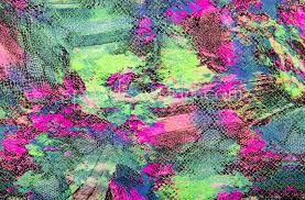 The snake is bright green above and has a yellowish belly, affording it excellent camouflage in green vegetation. Snake Print Neon Green Fuchsia Multi Spandex World
