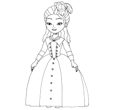 Printesele din regatul de gheata plansa de colorat cu elsa, anna, olaf, kristoff, sven si hans din animatia frozen. Printesa Clio