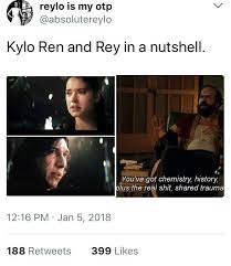 Now Reylo Lets Me Think Of Jonathan And Nancy From Stranger Things The Obvious Star Wars Ships Star Wars Humor Star Wars Memes